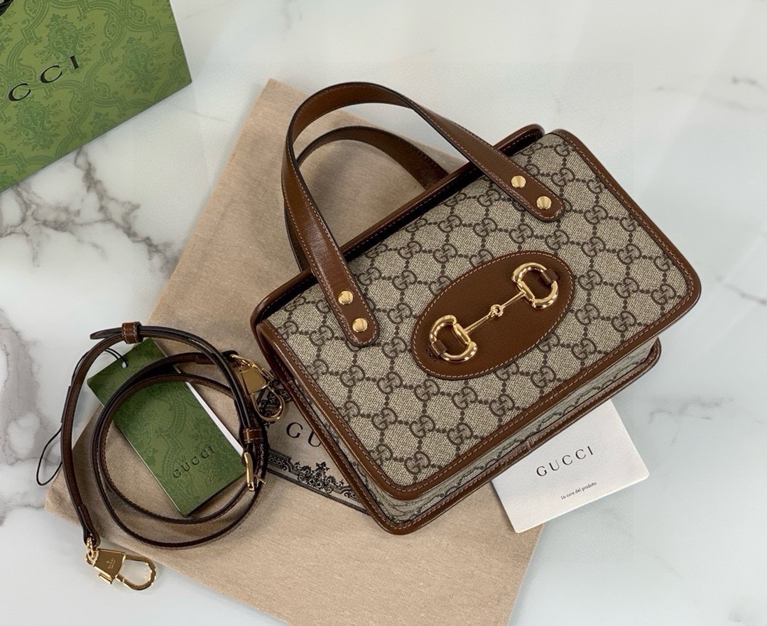 Gucci Horsebit 1955 Series Small Handbag Brown